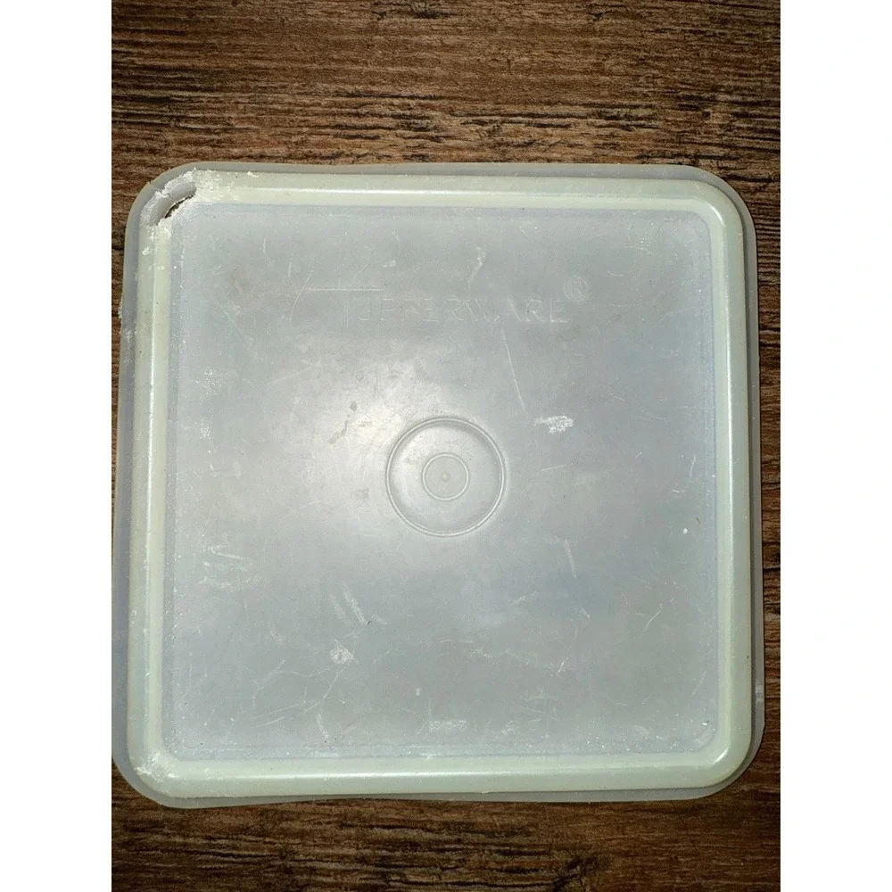 Vintage Tupperware Modular Mates Container White‎ Square Canister Lid #231